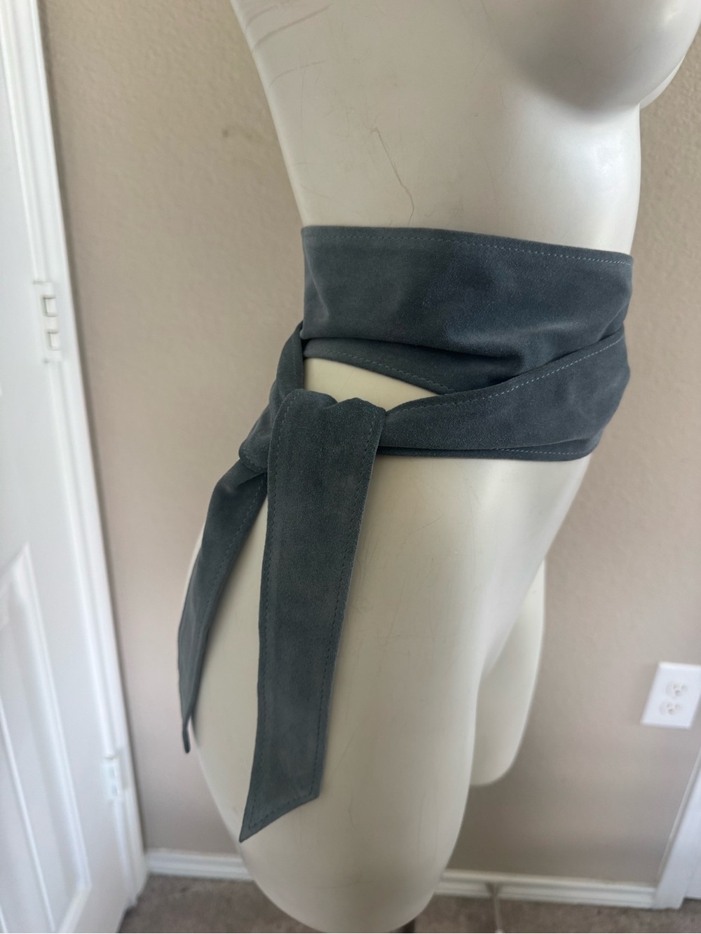 IRO blue Suede Wrap Belt